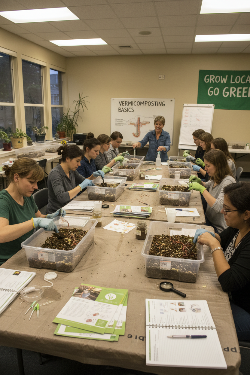 Adult vermiculture workshop