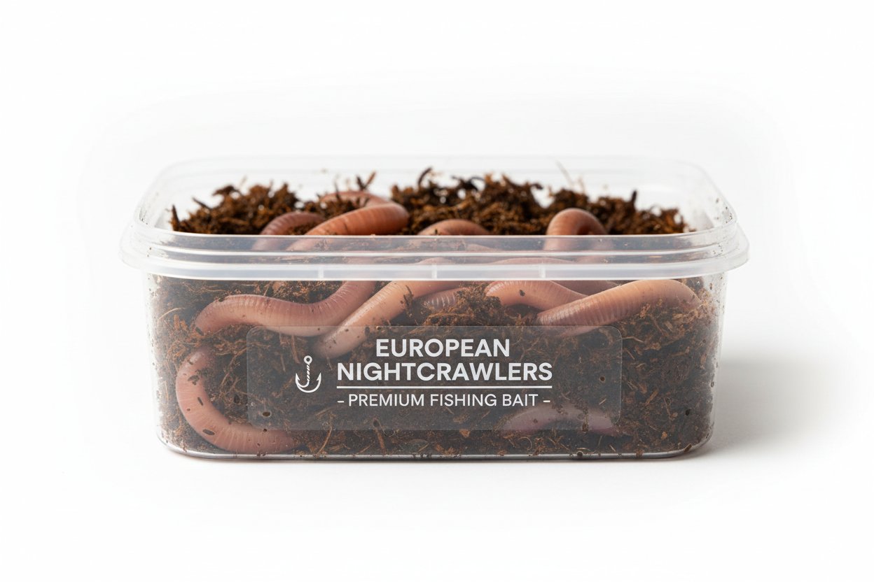 European Nightcrawler Fishing Bait Product Image