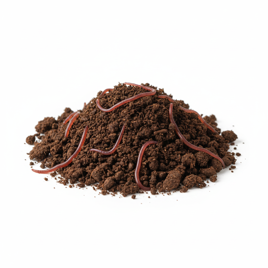 Red Wigglers in Worm Castings