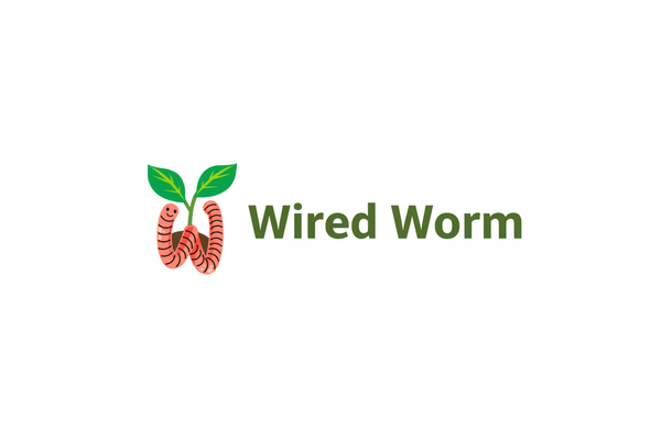 Wired Worm logo with text